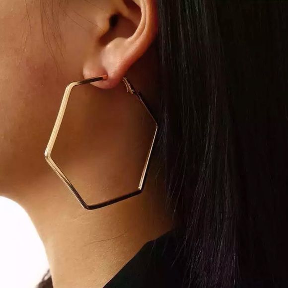 Gold Simple Diverse Hoops Set - Picture 4 of 9